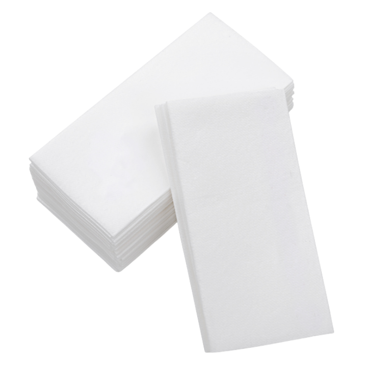 Pack 300 serviettes intissées blanches luxe 40 x 40 cm